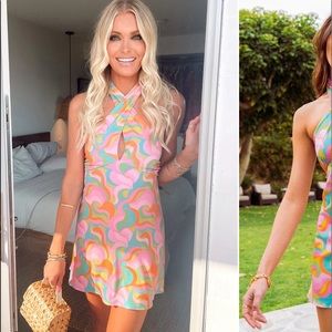 Mumu go go Barbie mini dress. NWT size M